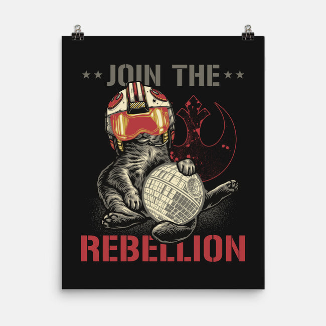 Join The Cat Rebellion-None-Matte-Poster-gorillafamstudio