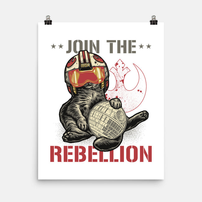 Join The Cat Rebellion-None-Matte-Poster-gorillafamstudio