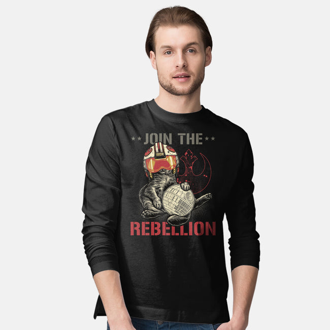 Join The Cat Rebellion-Mens-Long Sleeved-Tee-gorillafamstudio