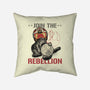 Join The Cat Rebellion-None-Removable Cover-Throw Pillow-gorillafamstudio