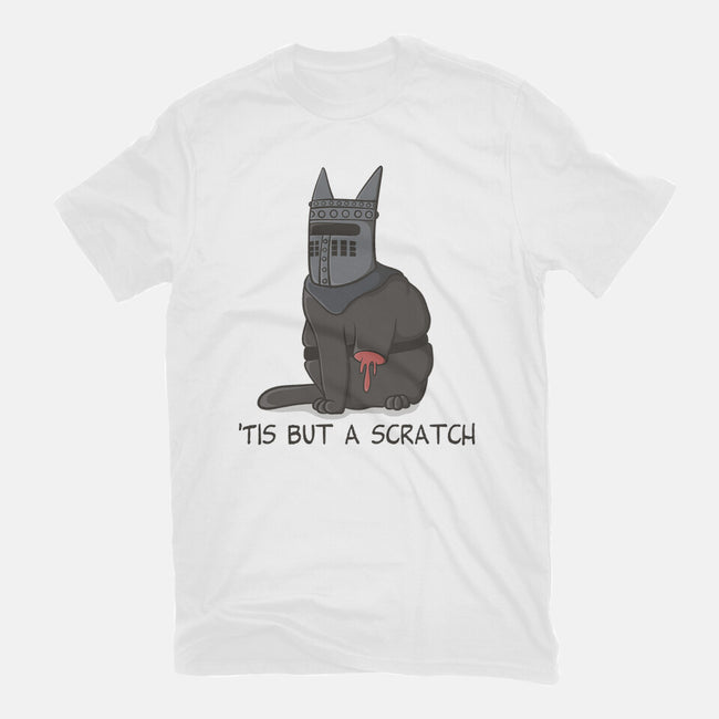 Tis But A Scratch Cat-Womens-Basic-Tee-Claudia