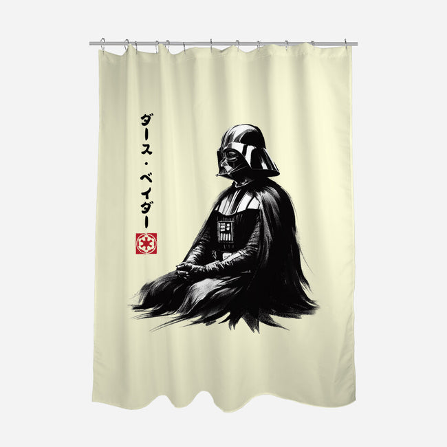 The Sith Sumi-e-None-Polyester-Shower Curtain-DrMonekers