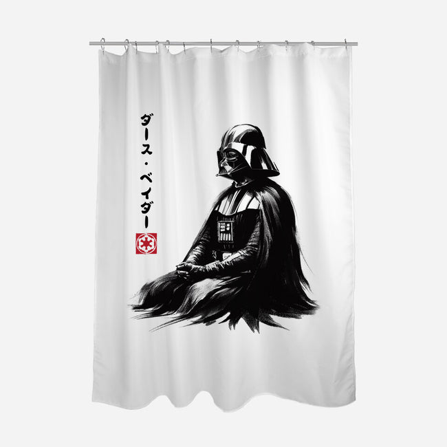 The Sith Sumi-e-None-Polyester-Shower Curtain-DrMonekers