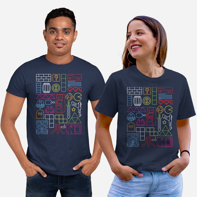 Nostalgic Doodles-Unisex-Basic-Tee-sebasebi