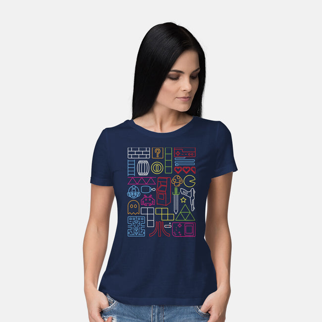 Nostalgic Doodles-Womens-Basic-Tee-sebasebi