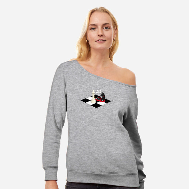 We'll Call It A Draw-Womens-Off Shoulder-Sweatshirt-SubBass49