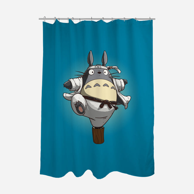 The Crane Kick-None-Polyester-Shower Curtain-maped