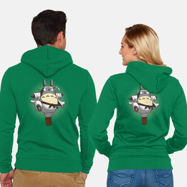 The Crane Kick-Unisex-Zip-Up-Sweatshirt-maped