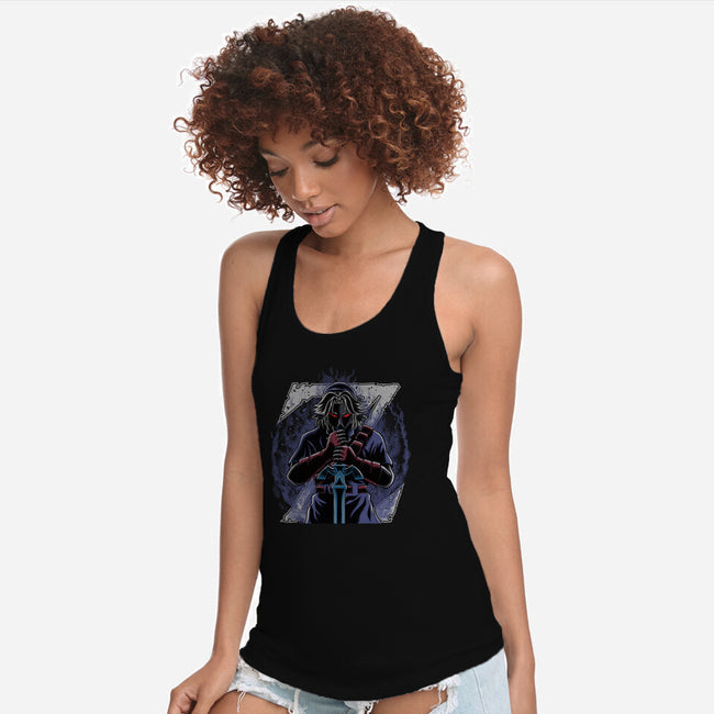 Hero's Shadow-Womens-Racerback-Tank-rmatix