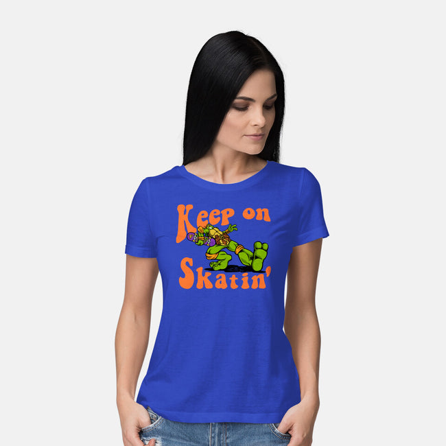 Keep On Skating-Womens-Basic-Tee-joerawks