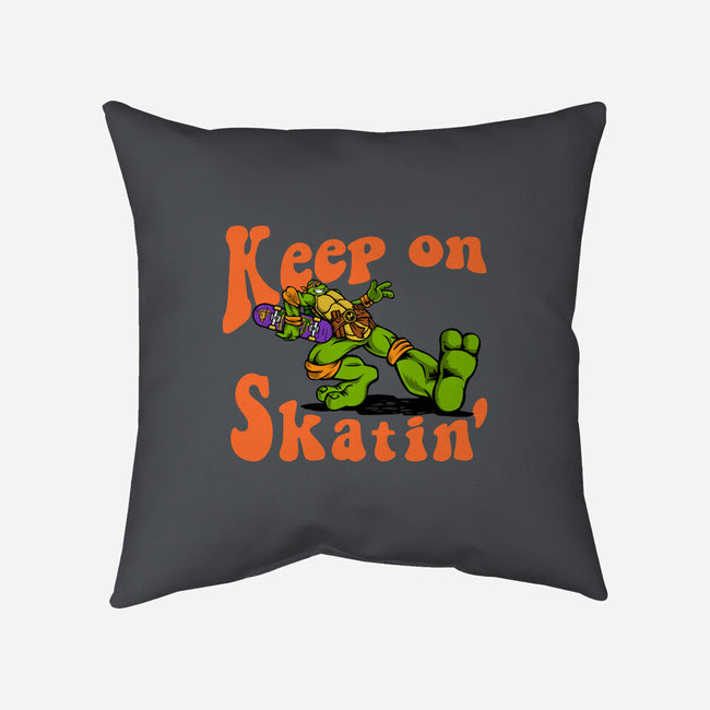 Keep On Skating-None-Removable Cover-Throw Pillow-joerawks