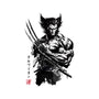 Mutant Samurai Sumi-e-None-Stretched-Canvas-DrMonekers