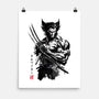 Mutant Samurai Sumi-e-None-Matte-Poster-DrMonekers