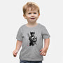 Mutant Samurai Sumi-e-Baby-Basic-Tee-DrMonekers