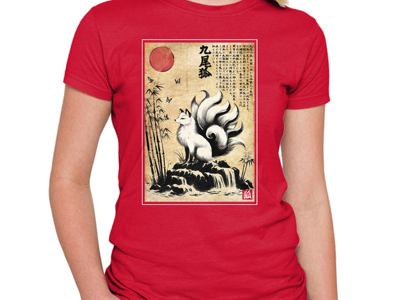 Kitsune Woodblock