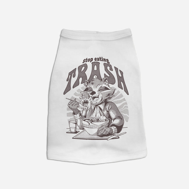 Stop Eating Trash-Cat-Basic-Pet Tank-Gazo1a