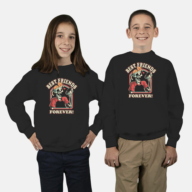 Best Friends Forever-Youth-Crew Neck-Sweatshirt-Gazo1a