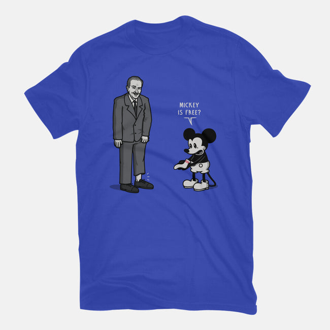 Mickey Is Free-Unisex-Basic-Tee-Raffiti