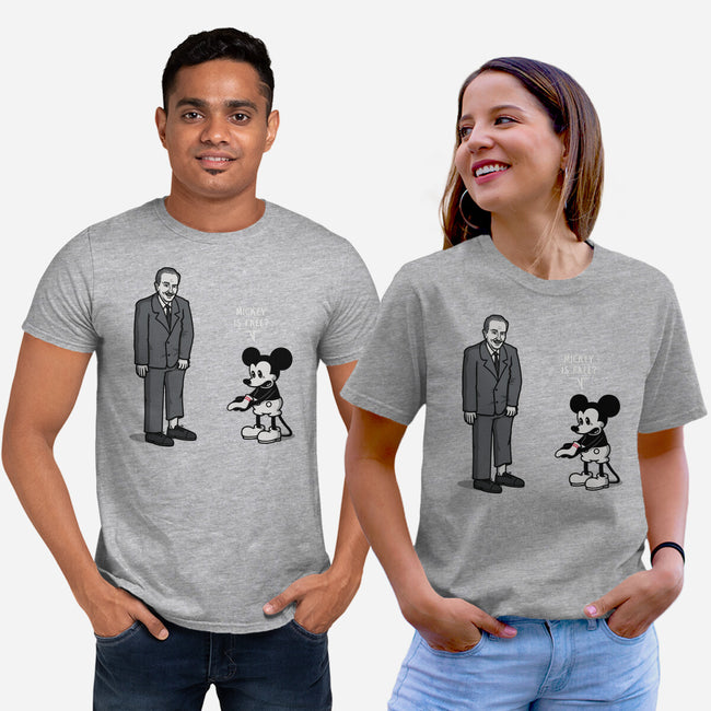 Mickey Is Free-Unisex-Basic-Tee-Raffiti