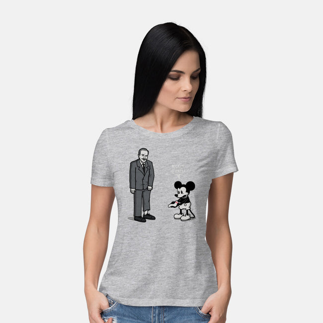 Mickey Is Free-Womens-Basic-Tee-Raffiti