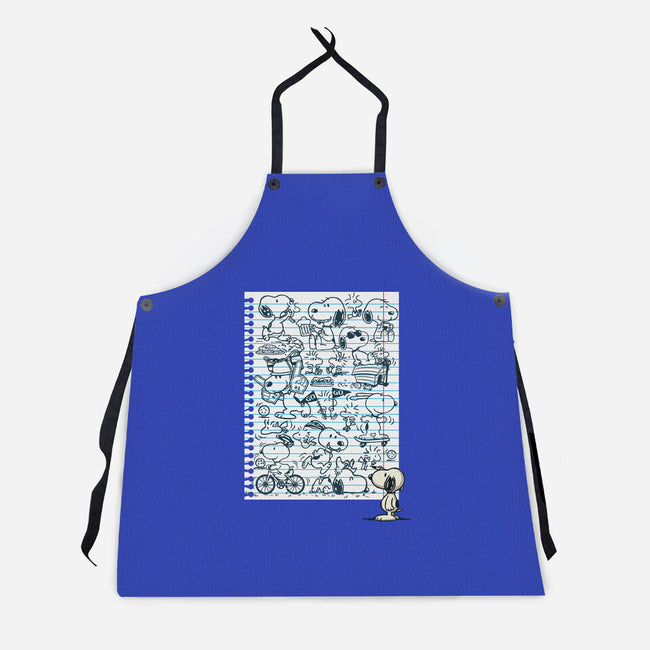 Doodle Beagle-Unisex-Kitchen-Apron-Xentee