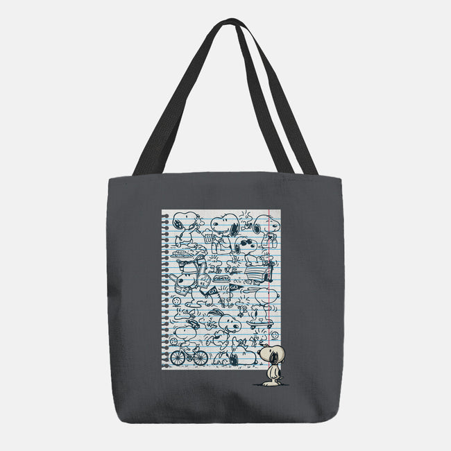 Doodle Beagle-None-Basic Tote-Bag-Xentee