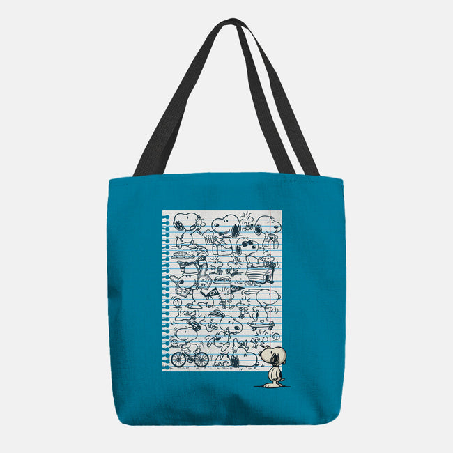 Doodle Beagle-None-Basic Tote-Bag-Xentee