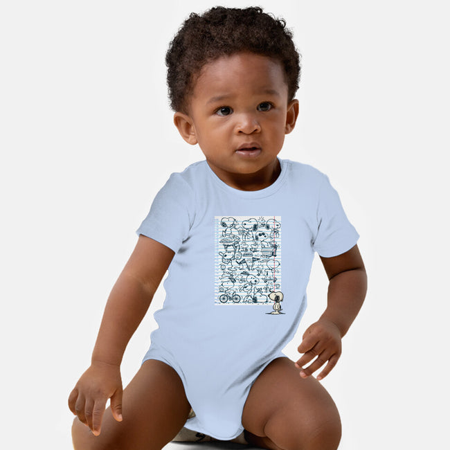 Doodle Beagle-Baby-Basic-Onesie-Xentee