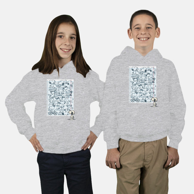 Doodle Beagle-Youth-Pullover-Sweatshirt-Xentee