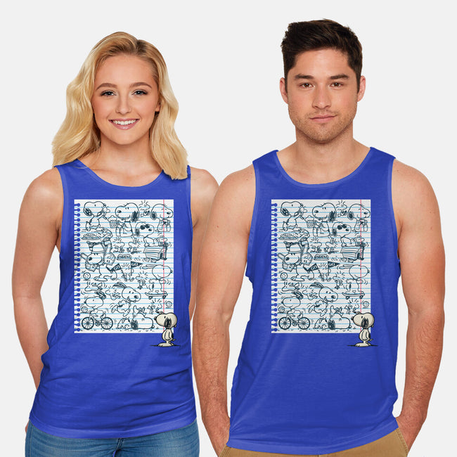 Doodle Beagle-Unisex-Basic-Tank-Xentee