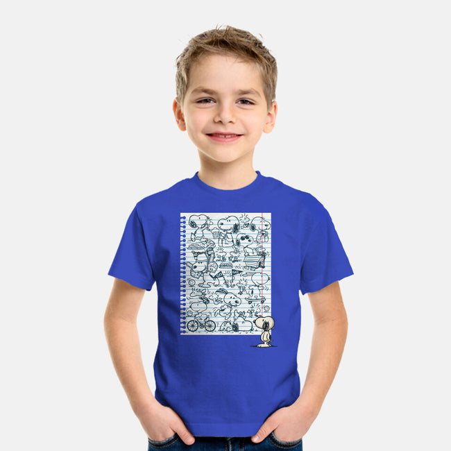 Doodle Beagle-Youth-Basic-Tee-Xentee