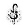 Violin Key Kittens-None-Glossy-Sticker-Vallina84