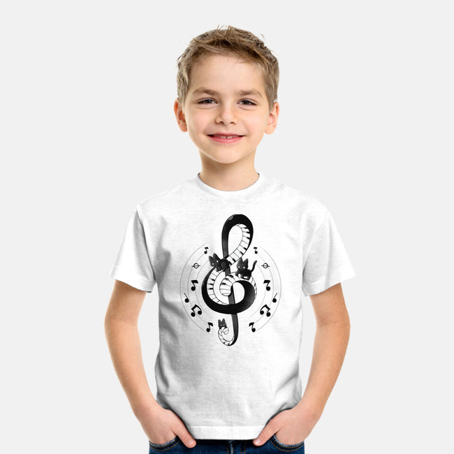 Violin Key Kittens-Youth-Basic-Tee-Vallina84