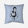 Violin Key Kittens-None-Removable Cover-Throw Pillow-Vallina84