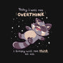 No Thoughts Raccoon-None-Polyester-Shower Curtain-TechraNova