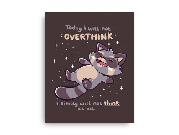 No Thoughts Raccoon