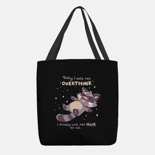 No Thoughts Raccoon-None-Basic Tote-Bag-TechraNova