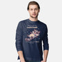 No Thoughts Raccoon-Mens-Long Sleeved-Tee-TechraNova