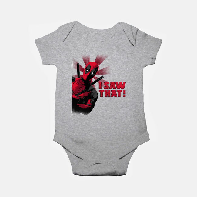 Hey I Saw That-Baby-Basic-Onesie-rocketman_art