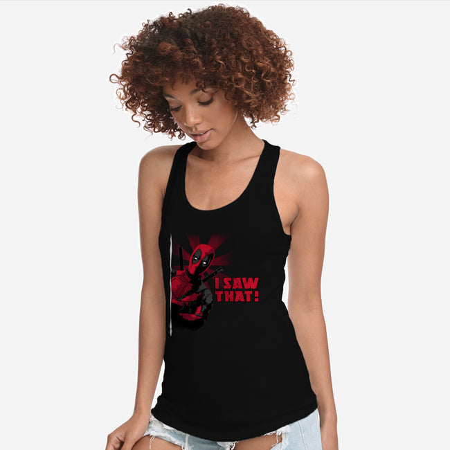 Hey I Saw That-Womens-Racerback-Tank-rocketman_art