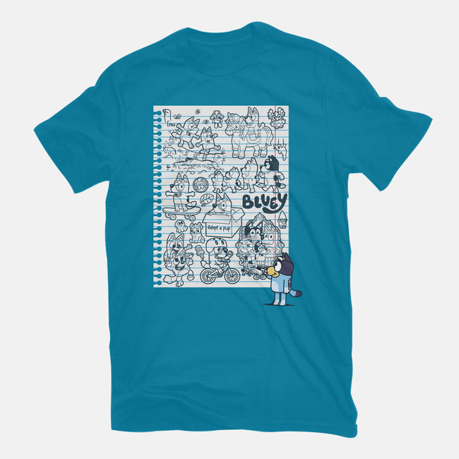 Doodle Heeler-Mens-Premium-Tee-Xentee