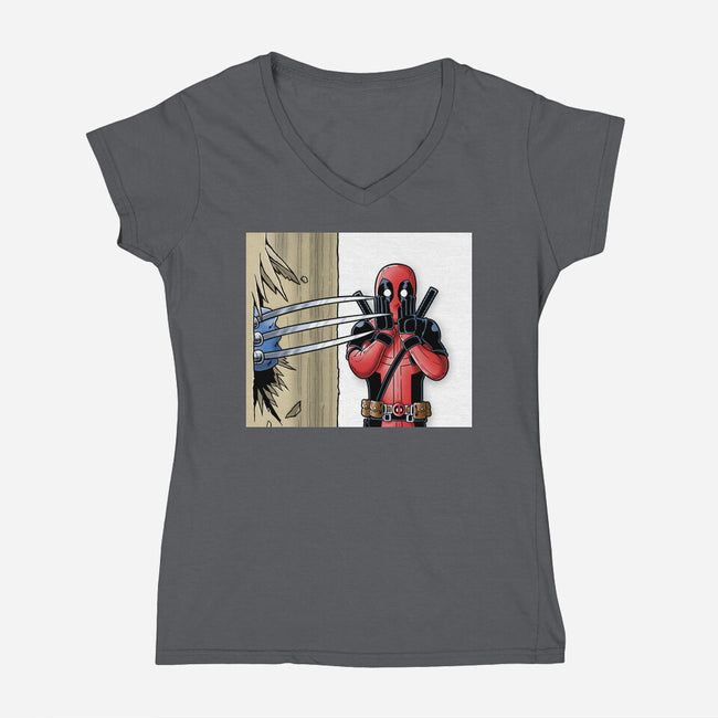 Here's Logan-Womens-V-Neck-Tee-Barbadifuoco