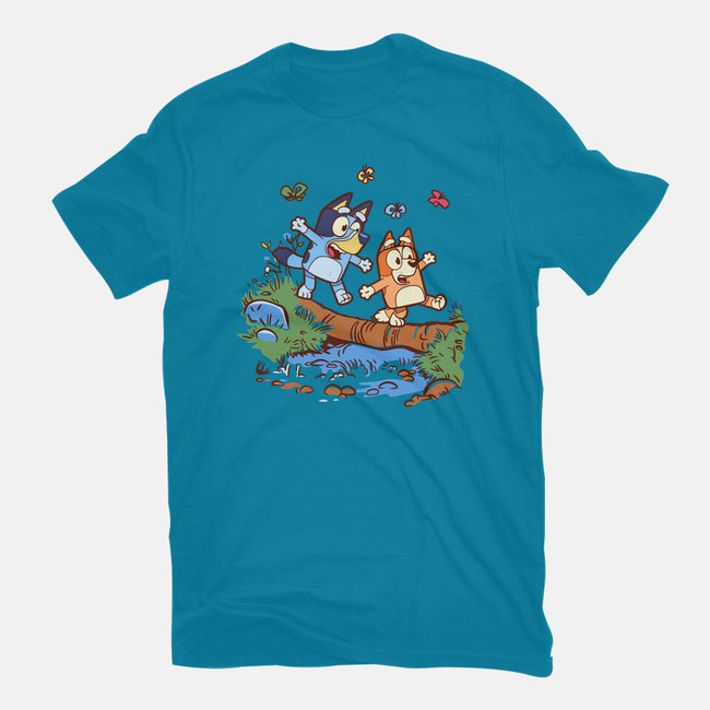 Walking Down The Stream-Mens-Premium-Tee-Xentee