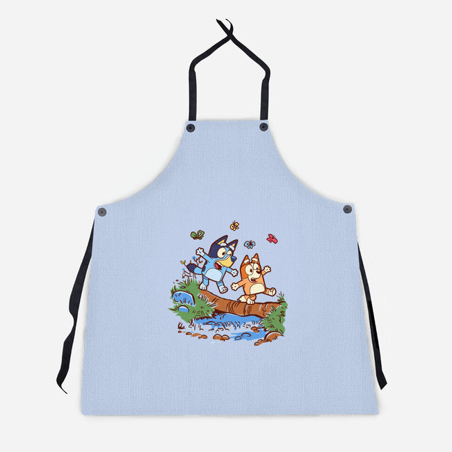 Walking Down The Stream-Unisex-Kitchen-Apron-Xentee