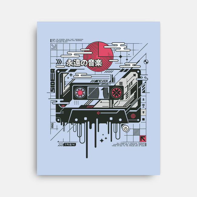 Retro Cassette-None-Stretched-Canvas-StudioM6