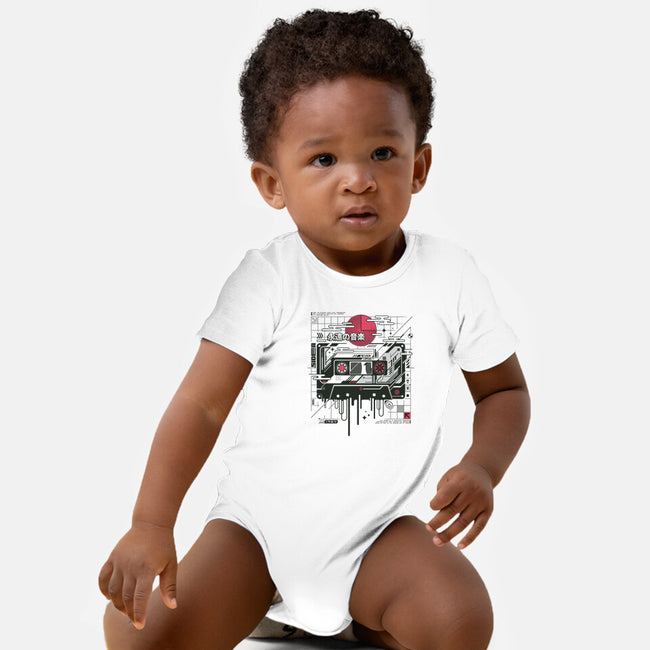 Retro Cassette-Baby-Basic-Onesie-StudioM6