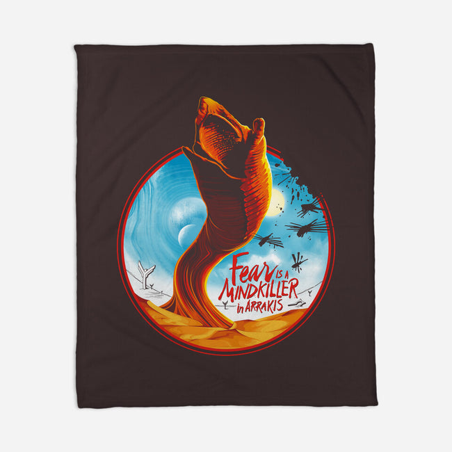 Mindkiller In Arrakis-None-Fleece-Blanket-CappO