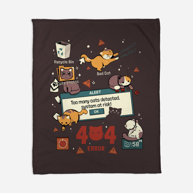 Too Many Cats Alert-None-Fleece-Blanket-Heyra Vieira