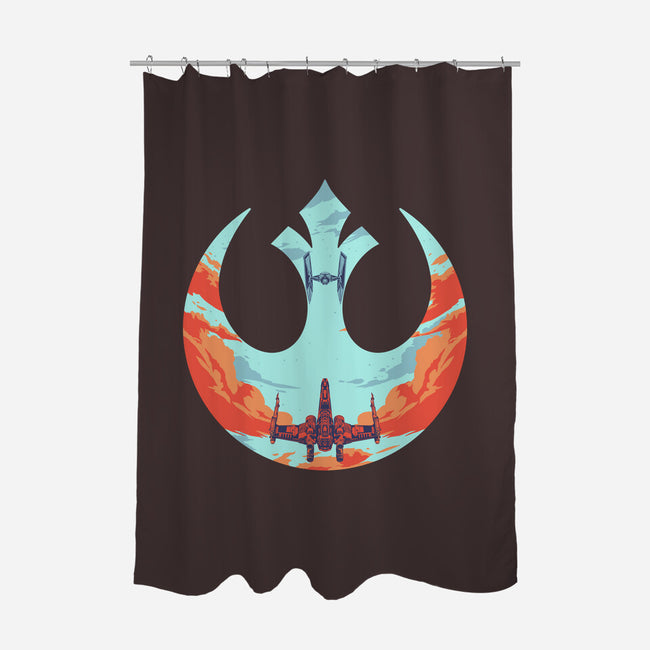 Rebel Fighter-None-Polyester-Shower Curtain-RamenBoy