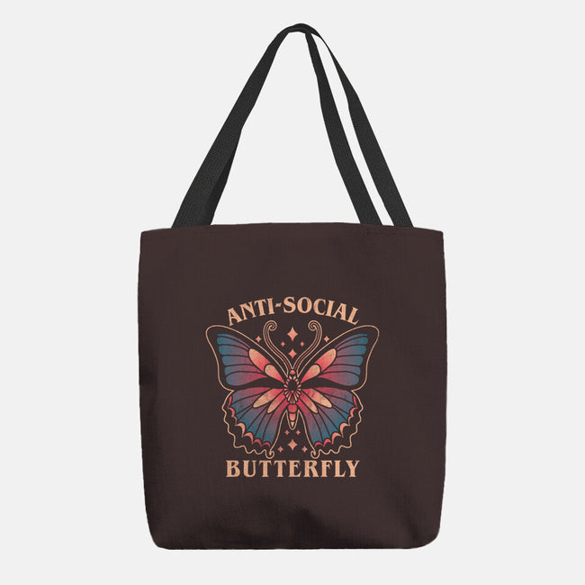 Anti-Social Butterfly-None-Basic Tote-Bag-fanfreak1